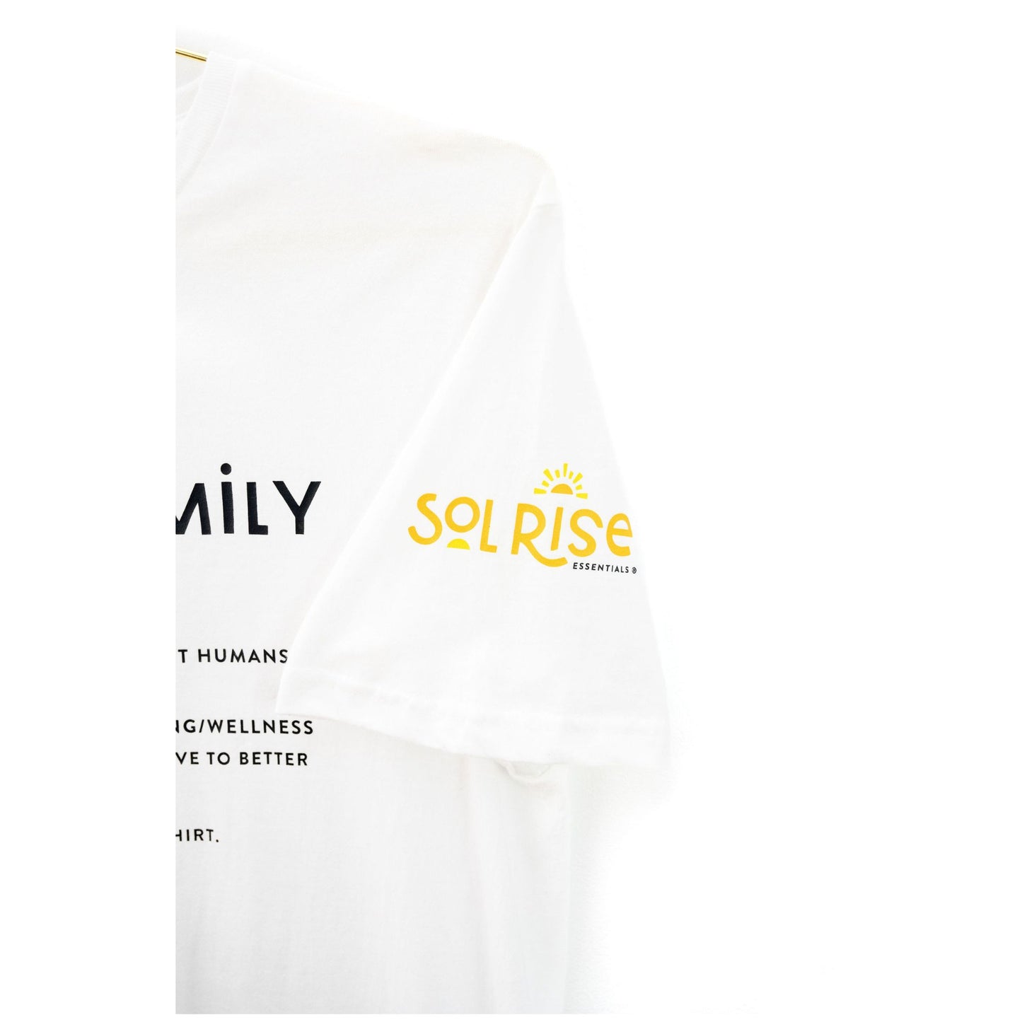 soltribe family definition affirmation mental health merch apparel tee tshirt sol rise essentials logo sleeve