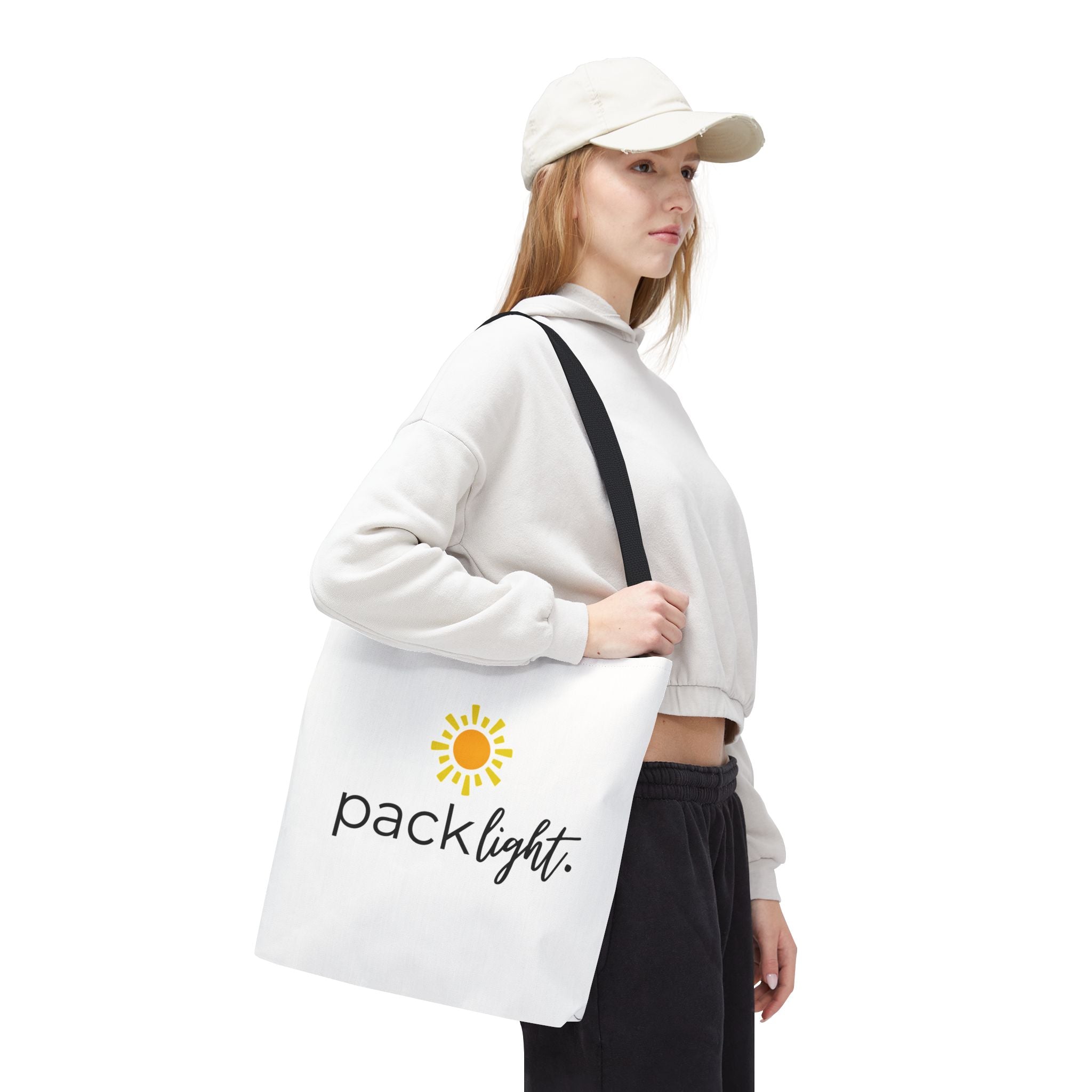 Pack Light Canvas Tote Bag With Sun | Sol Rise Essentials®