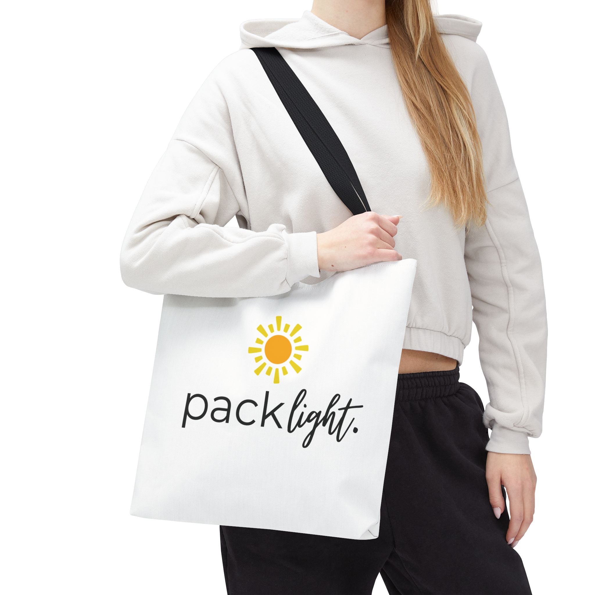Pack Light Canvas Tote Bag With Sun | Sol Rise Essentials®