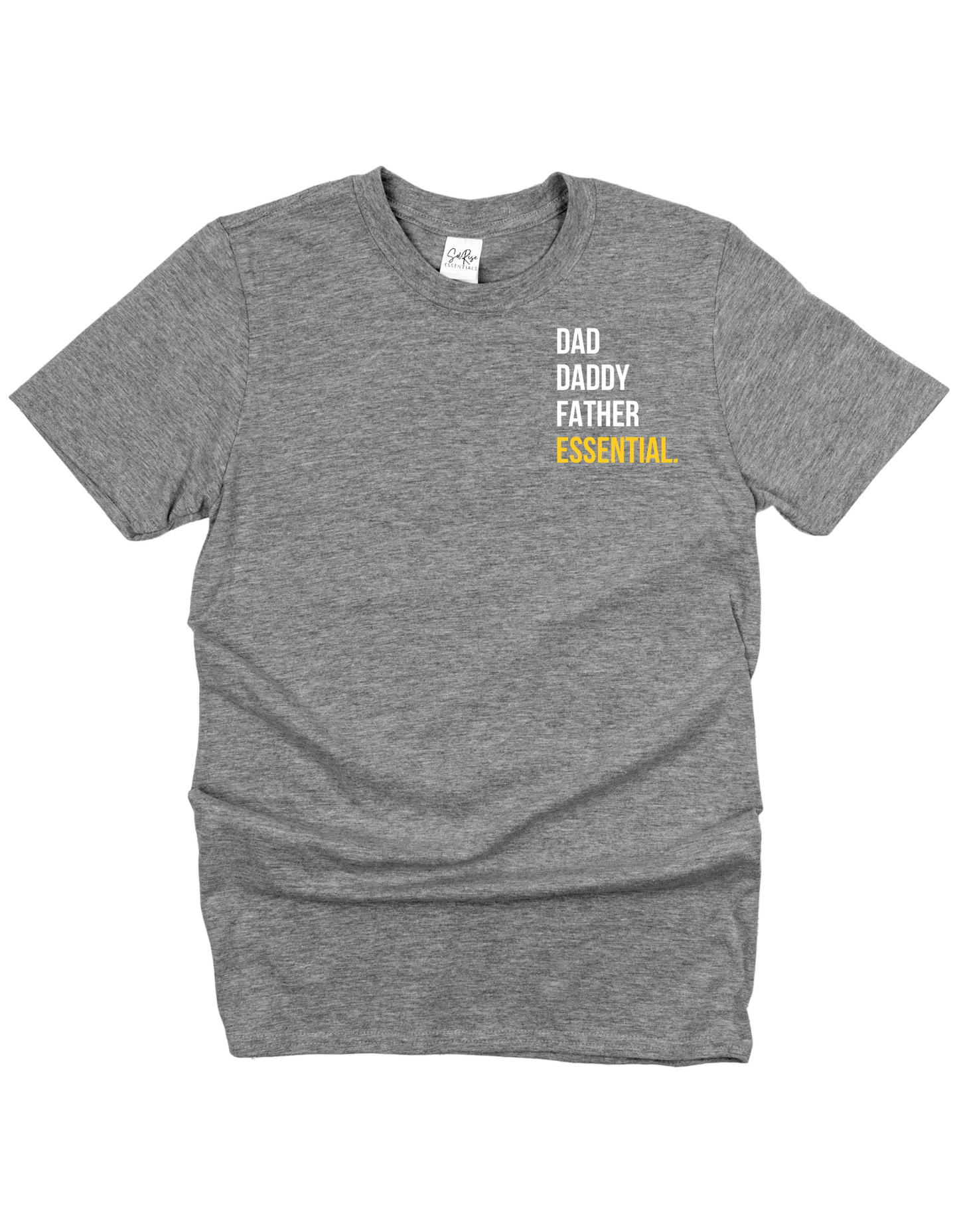 Essential Dad tee from Sol Rise Essentials - fathers day tshirt for great dads in color gray grey