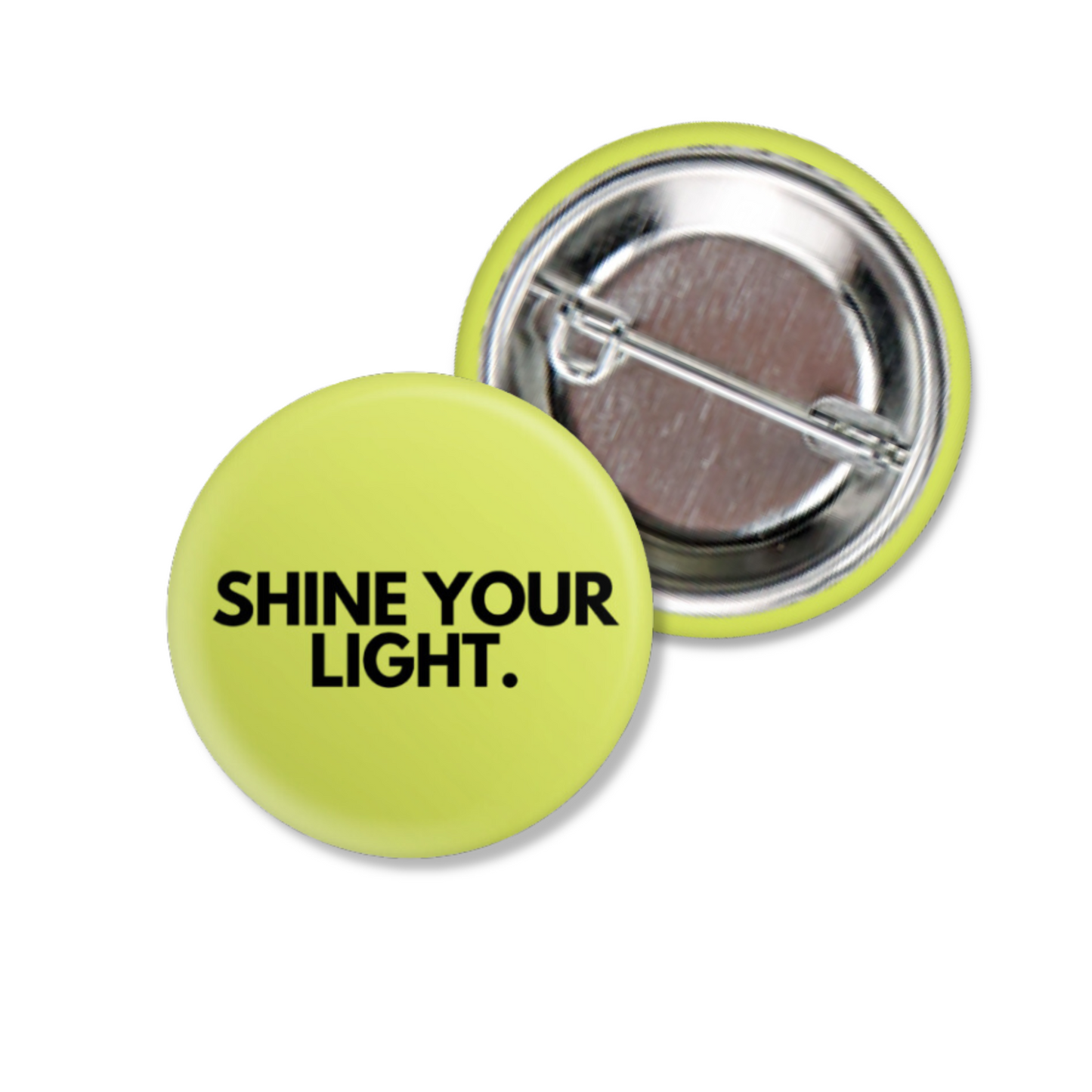 shine your light accessories accessory pinback button sol rise essentials lime greem bright