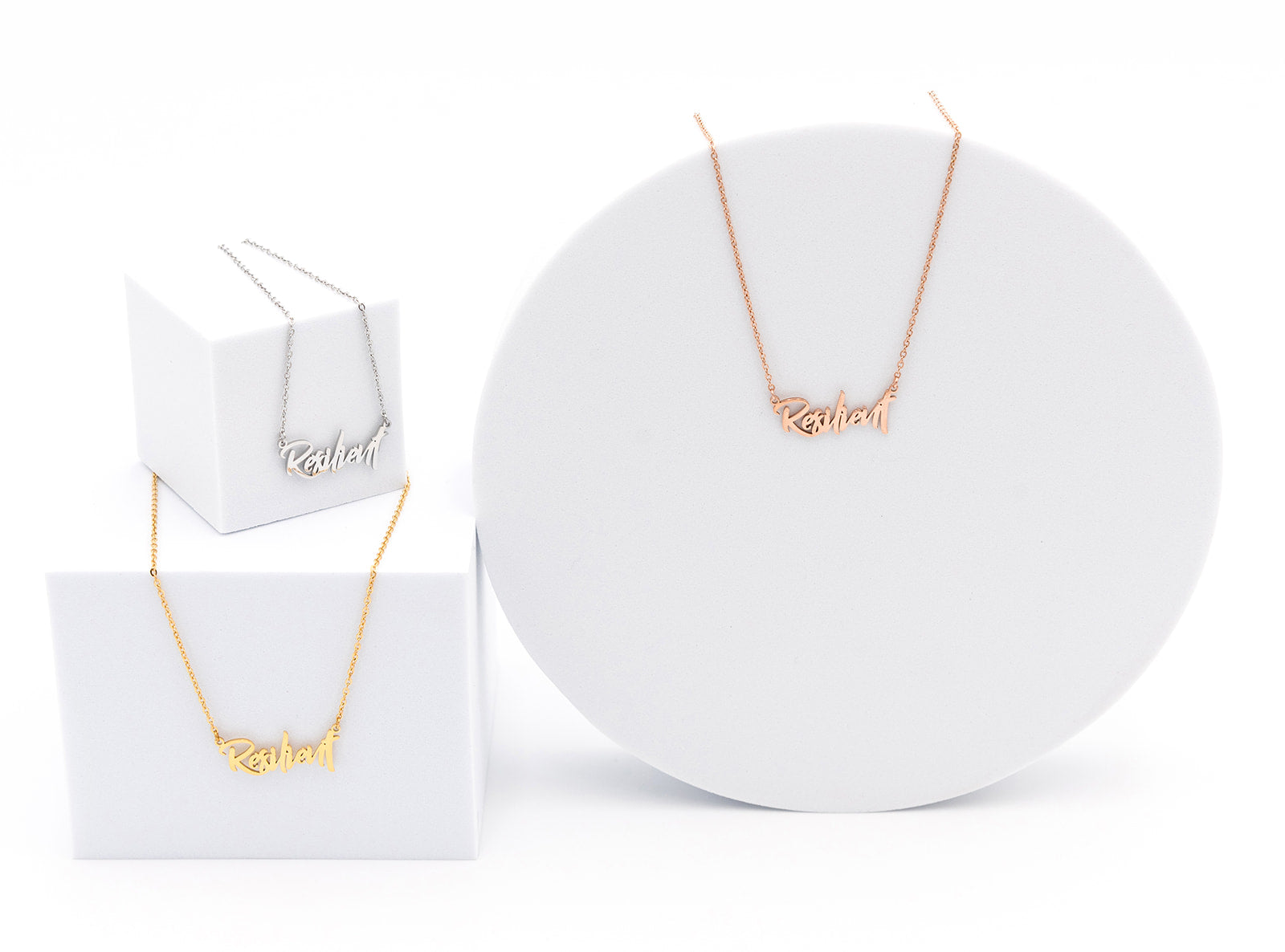 resilient affirmation necklaces from sol rise essentials positive jewelry